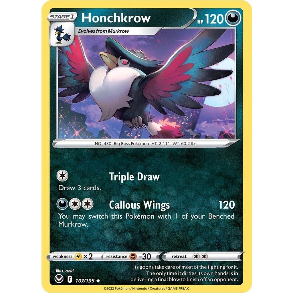Image for Honchkrow (107/195) (SWSH12) - Pokemon