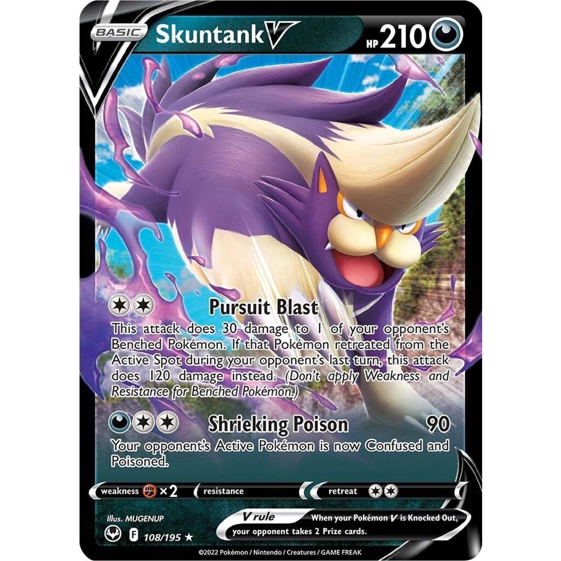 Image for Skuntank V (108/195) (SWSH12) - Pokemon