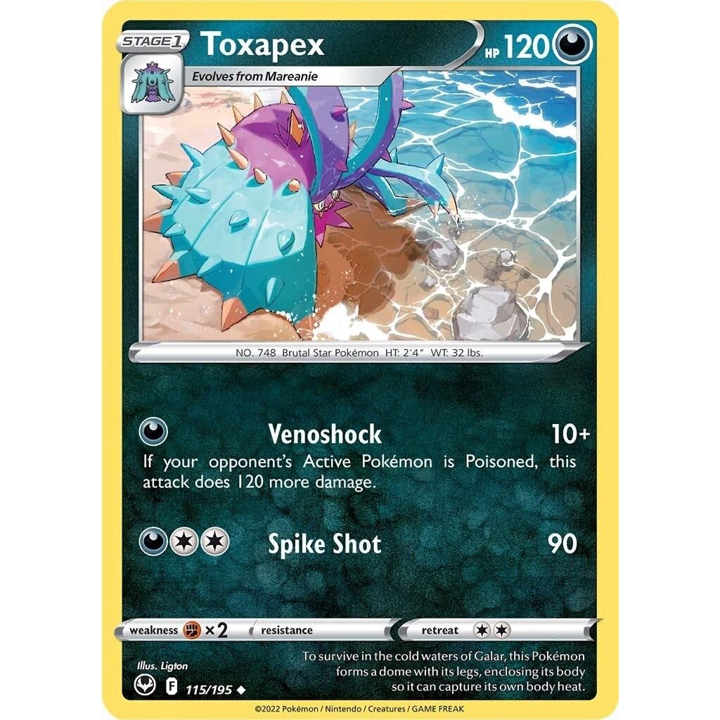 Image for Toxapex (115/195) (SWSH12) - Pokemon