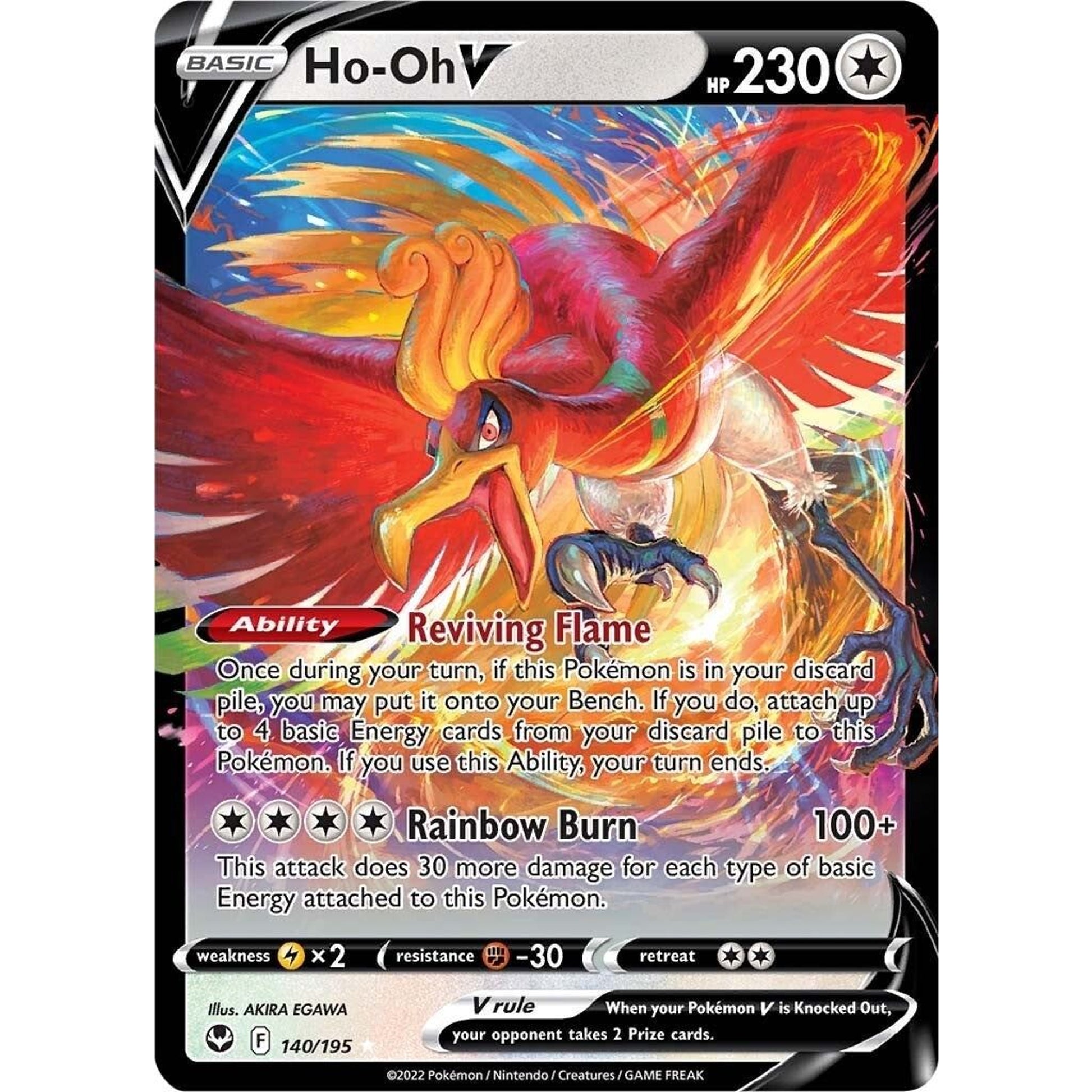 Image for Ho-Oh V (140/195) (SWSH12) - Pokemon