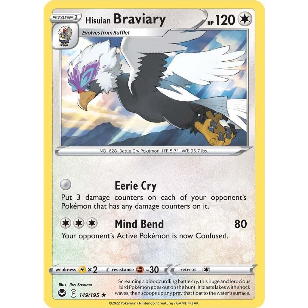 Image for Hisuian Braviary (149/195) (SWSH12) - Pokemon