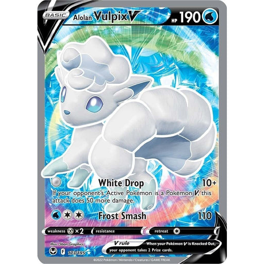 Image for Alolan Vulpix V (Full Art) (173/195) (SWSH12) - Pokemon