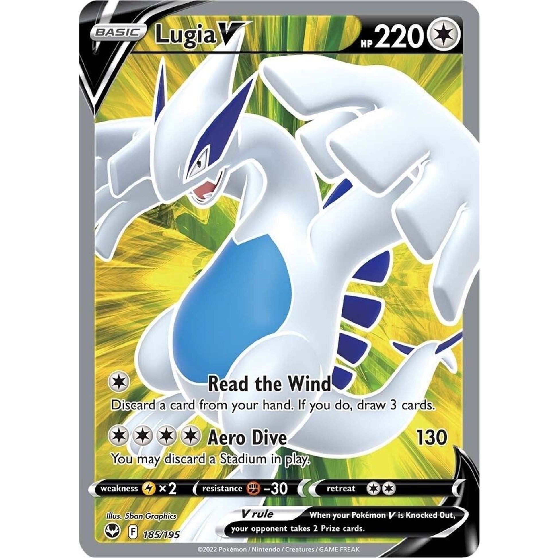 Image for Lugia V (Full Art) (185/195) (SWSH12) - Pokemon