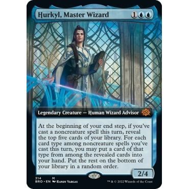 Image for Hurkyl, Master Wizard (Extended Art) (314) (BRO) - Magic: The Gathering