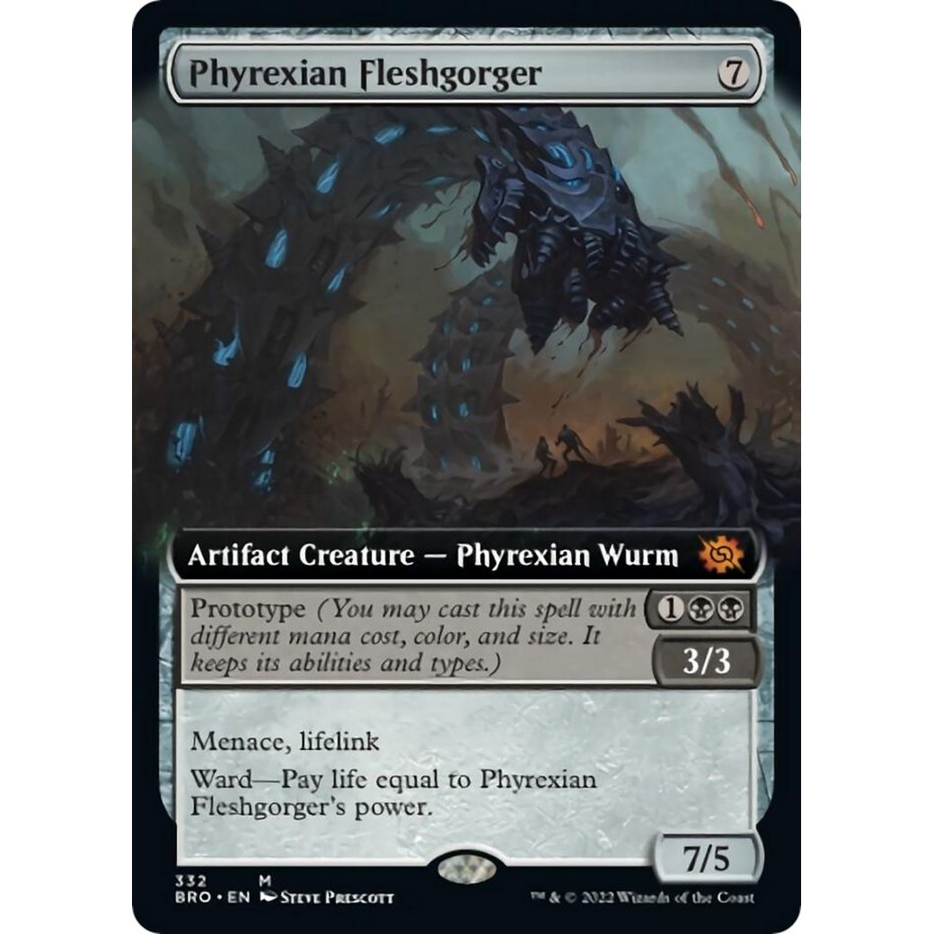 Image for Phyrexian Fleshgorger (Extended Art) (332) (BRO) - Magic: The Gathering
