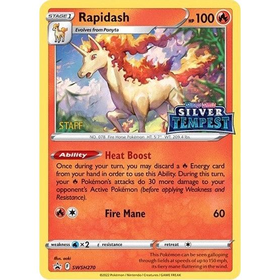 Image for Rapidash - SWSH270 (Prerelease) [STAFF] (SWSH270) (SWSD) - Pokemon