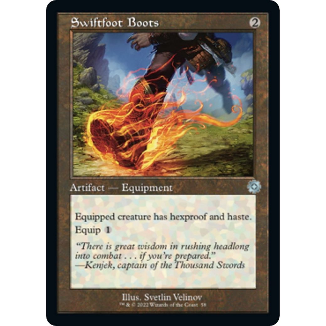 Image for Swiftfoot Boots (58) (BRR) - Magic: The Gathering
