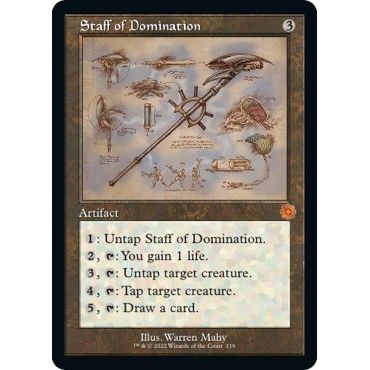 Image for Staff of Domination (Schematic) (119) (BRR) - Magic: The Gathering
