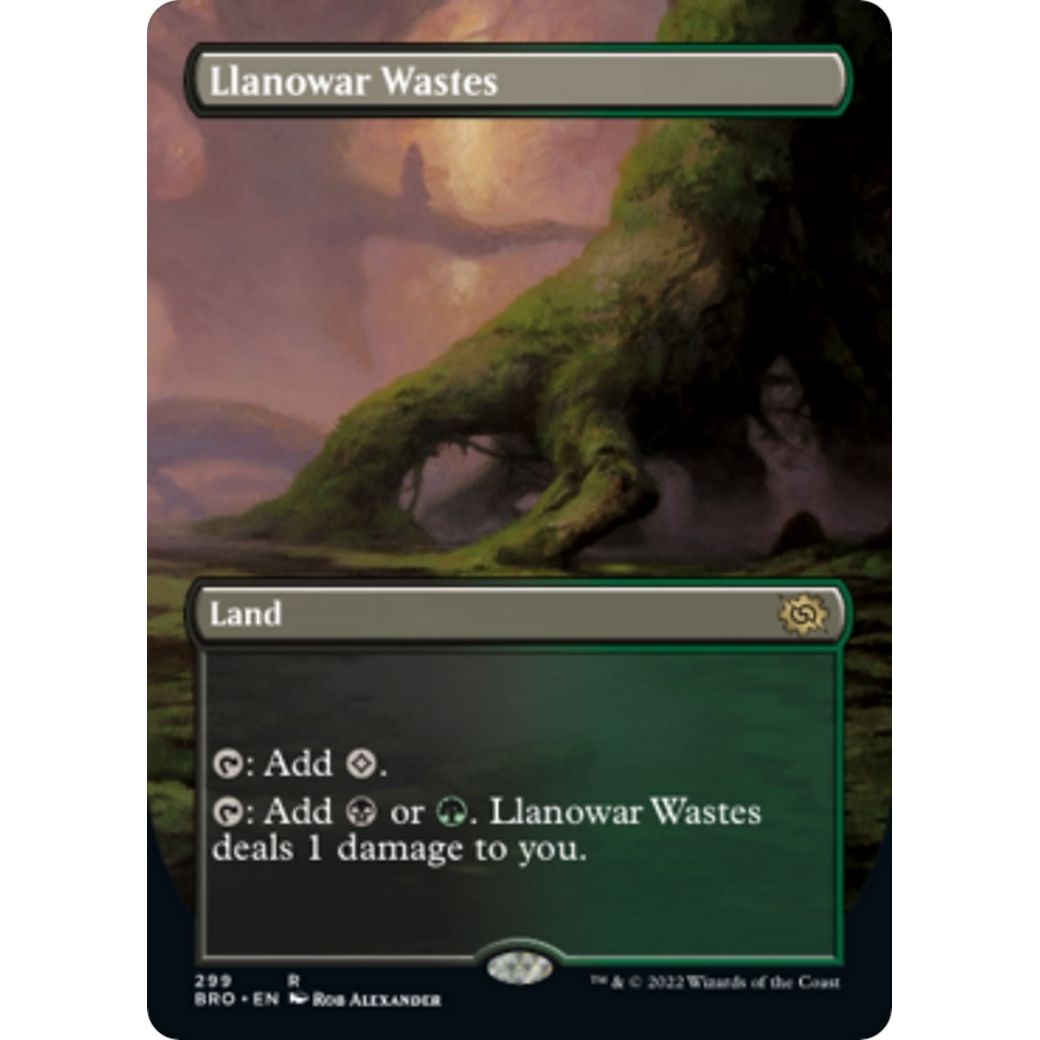 Image for Llanowar Wastes (Borderless) (299) (BRO) - Magic: The Gathering