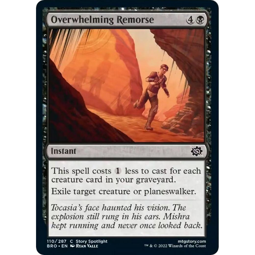 Image for Overwhelming Remorse (110) (BRO) - Magic: The Gathering