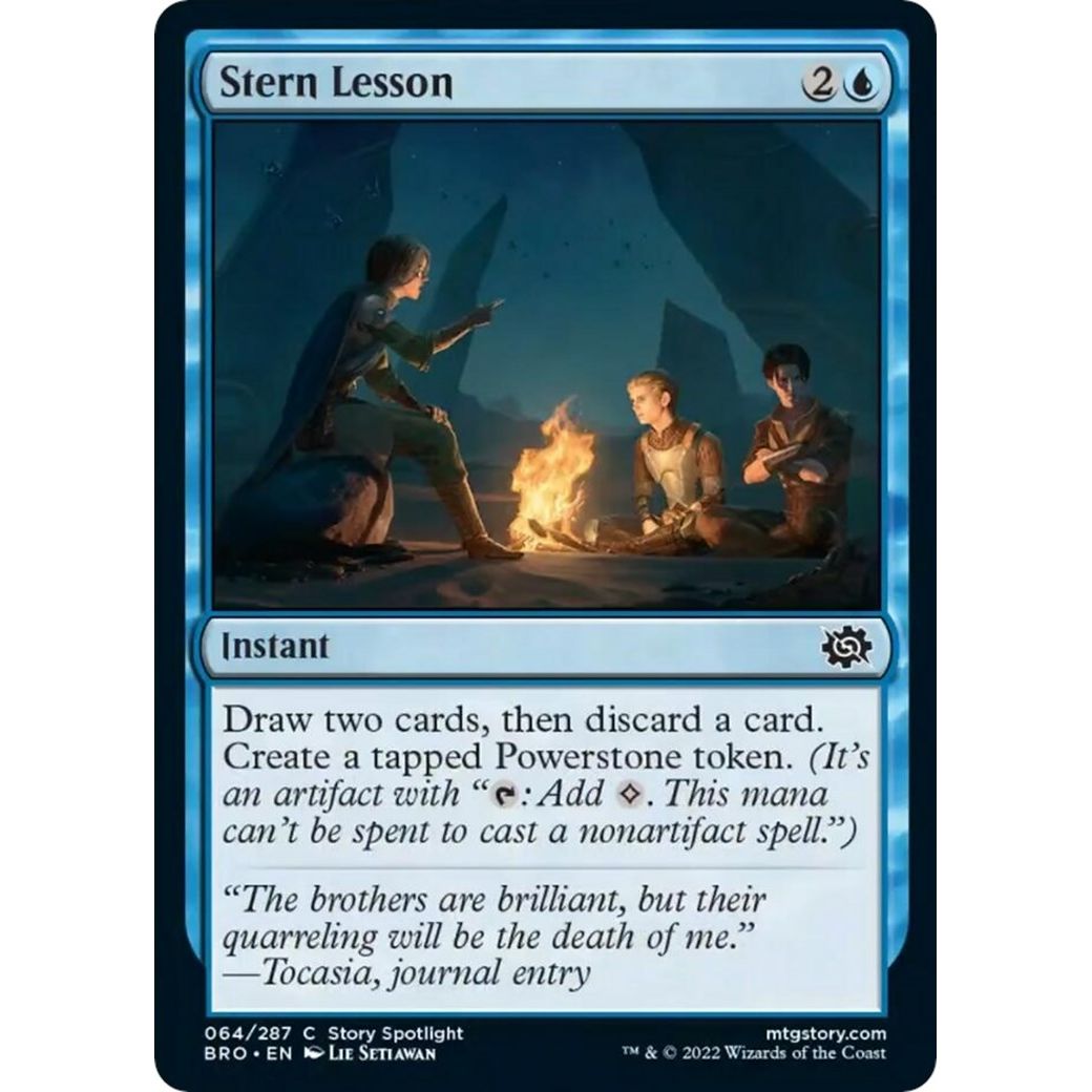 Image for Stern Lesson (64) (BRO) - Magic: The Gathering