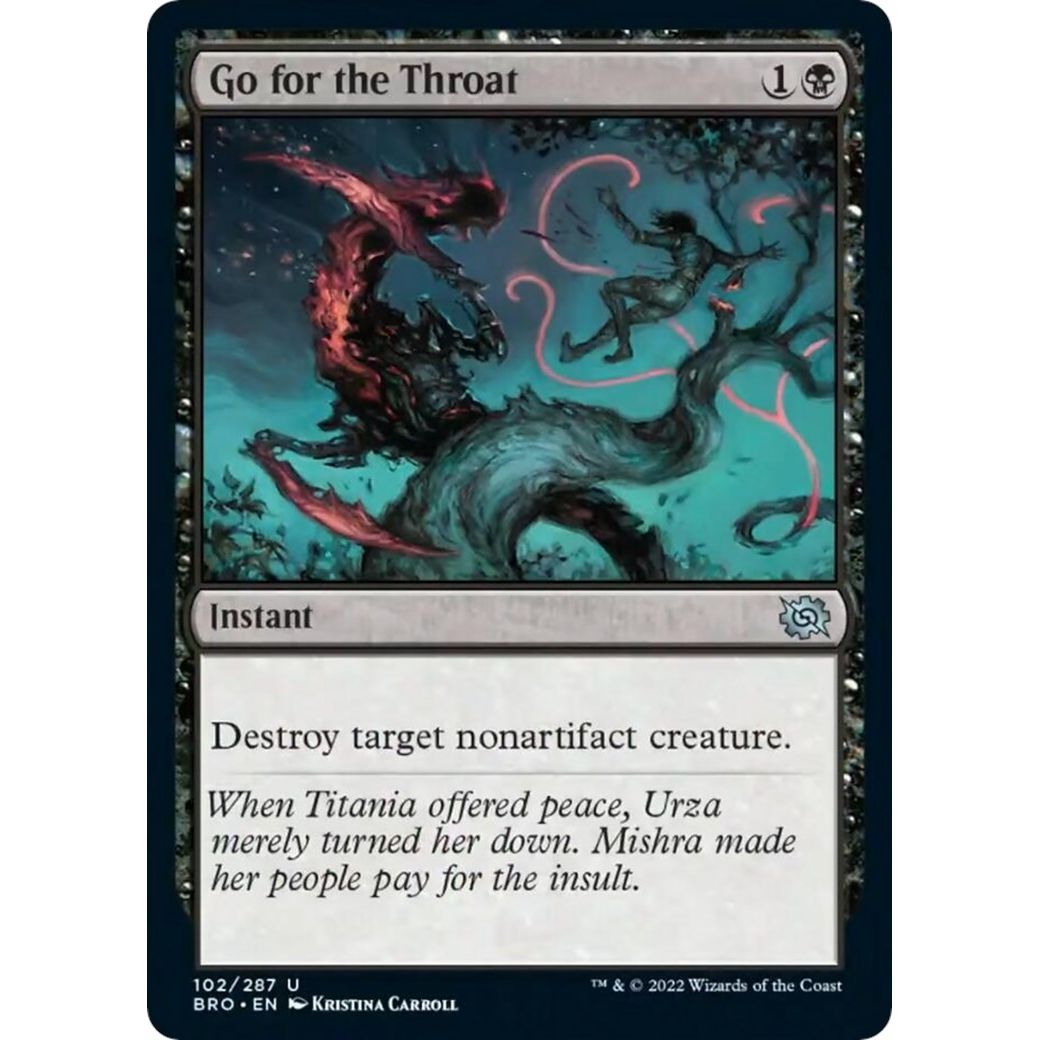 Image for Go for the Throat (102) (BRO) - Magic: The Gathering