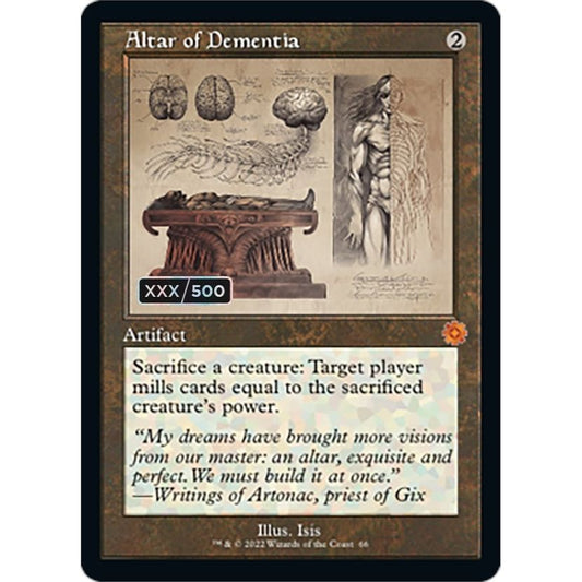 Image for Altar of Dementia (Schematic) (Serial Numbered) (66) (BRR) - Magic: The Gathering