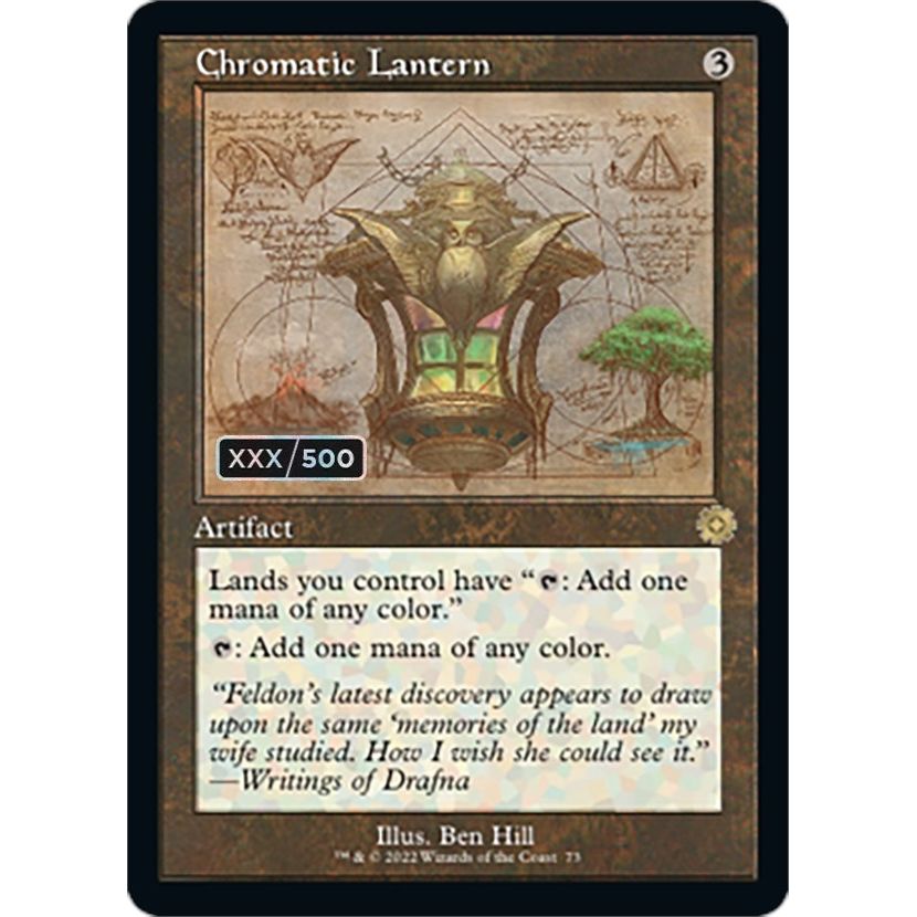 Image for Chromatic Lantern (Schematic) (Serial Numbered) (73) (BRR) - Magic: The Gathering