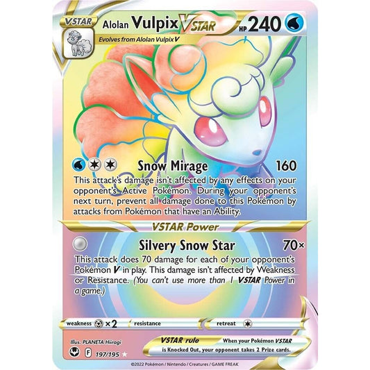 Image for Alolan Vulpix VSTAR (Secret) (197/195) (SWSH12) - Pokemon