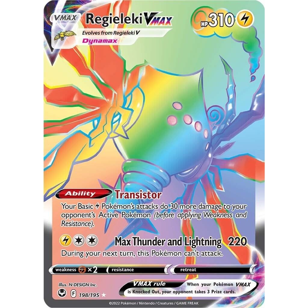 Image for Regieleki VMAX (Secret) (198/195) (SWSH12) - Pokemon