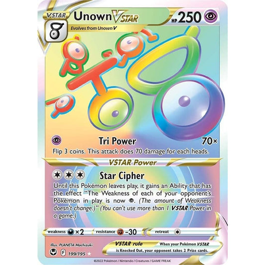 Image for Unown VSTAR (Secret) (199/195) (SWSH12) - Pokemon