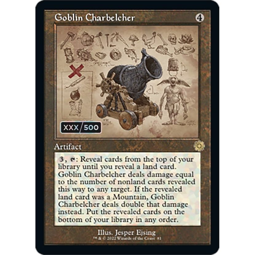 Image for Goblin Charbelcher (Schematic) (Serial Numbered) (81) (BRR) - Magic: The Gathering