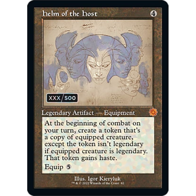 Image for Helm of the Host (Schematic) (Serial Numbered) (82) (BRR) - Magic: The Gathering
