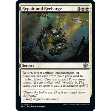 Image for Repair and Recharge (24) (BRO) - Magic: The Gathering