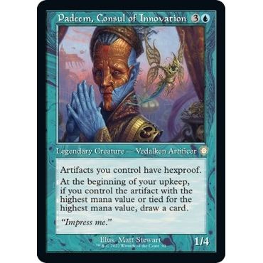 Image for Padeem, Consul of Innovation (Retro Frame) (91) (BRC) - Magic: The Gathering