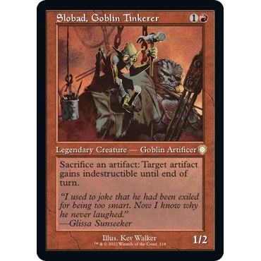 Image for Slobad, Goblin Tinkerer (Retro Frame) (118) (BRC) - Magic: The Gathering