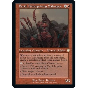 Image for Farid, Enterprising Salvager (Retro Frame) (13) (BRC) - Magic: The Gathering