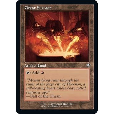 Image for Great Furnace (Retro Frame) (187) (BRC) - Magic: The Gathering