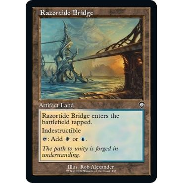 Image for Razortide Bridge (Retro Frame) (195) (BRC) - Magic: The Gathering