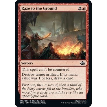 Image for Raze to the Ground (149) (BRO) - Magic: The Gathering