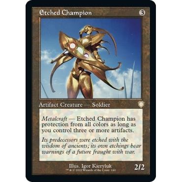 Image for Etched Champion (Retro Frame) (140) (BRC) - Magic: The Gathering