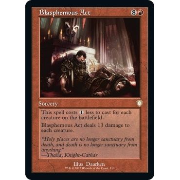 Image for Blasphemous Act (Retro Frame) (113) (BRC) - Magic: The Gathering
