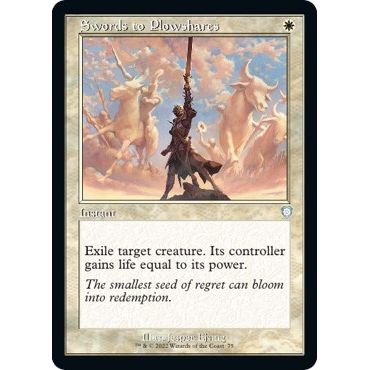 Image for Swords to Plowshares (Retro Frame) (75) (BRC) - Magic: The Gathering