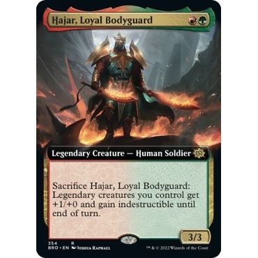 Image for Hajar, Loyal Bodyguard (Extended Art) (354) (BRO) - Magic: The Gathering