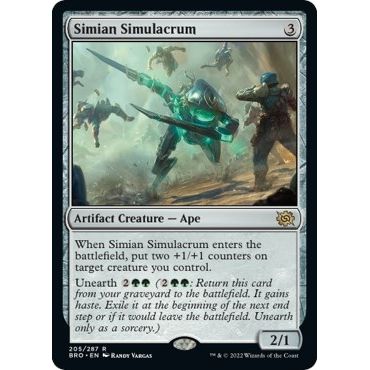 Image for Simian Simulacrum (205) (BRO) - Magic: The Gathering