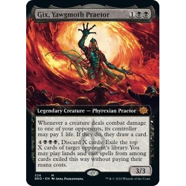 Image for Gix, Yawgmoth Praetor (Extended Art) (326) (BRO) - Magic: The Gathering