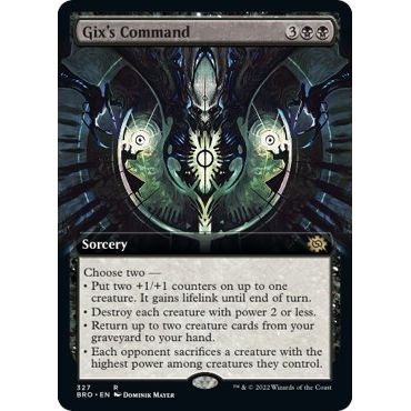 Image for Gix's Command (Extended Art) (327) (BRO) - Magic: The Gathering