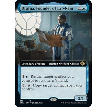 Image for Drafna, Founder of Lat-Nam (Extended Art) (313) (BRO) - Magic: The Gathering