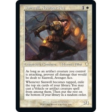 Image for Sanwell, Avenger Ace (Retro Frame) (5) (BRC) - Magic: The Gathering