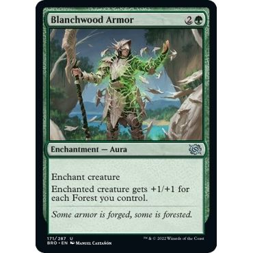 Image for Blanchwood Armor (171) (BRO) - Magic: The Gathering