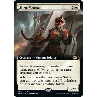 Image for Siege Veteran (Extended Art) (306) (BRO) - Magic: The Gathering