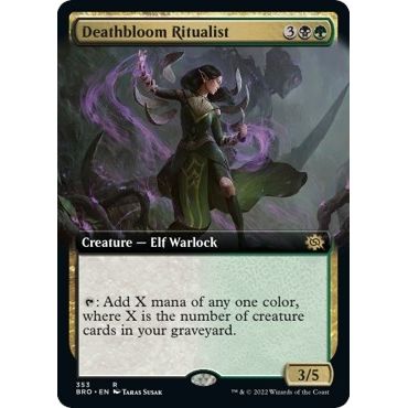 Image for Deathbloom Ritualist (Extended Art) (353) (BRO) - Magic: The Gathering