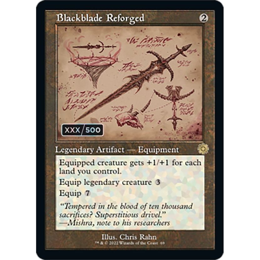 Image for Blackblade Reforged (Schematic) (Serial Numbered) (69) (BRR) - Magic: The Gathering