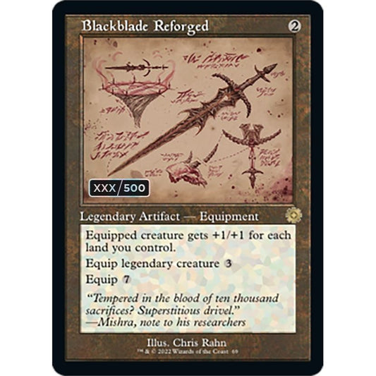 Image for Blackblade Reforged (Schematic) (Serial Numbered) (69) (BRR) - Magic: The Gathering