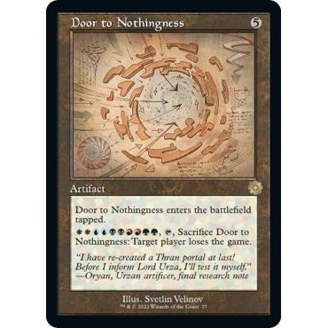 Image for Door to Nothingness (Schematic) (77) (BRR) - Magic: The Gathering