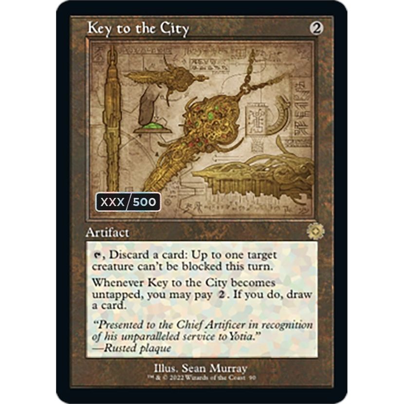 Image for Key to the City (Schematic) (Serial Numbered) (90) (BRR) - Magic: The Gathering