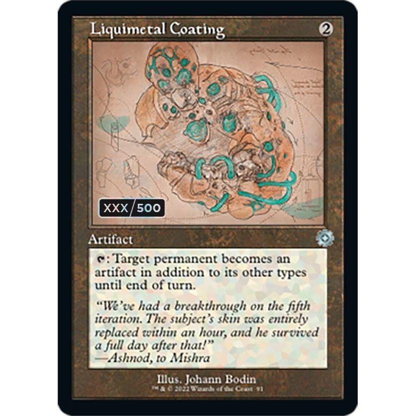 Image for Liquimetal Coating (Schematic) (Serial Numbered) (91) (BRR) - Magic: The Gathering