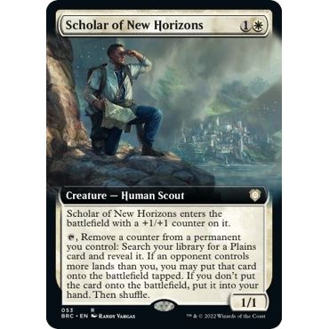 Image for Scholar of New Horizons (Extended Art) (53) (BRC) - Magic: The Gathering