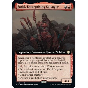 Image for Farid, Enterprising Salvager (Extended Art) (60) (BRC) - Magic: The Gathering
