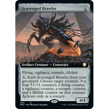 Image for Scavenged Brawler (Extended Art) (64) (BRC) - Magic: The Gathering